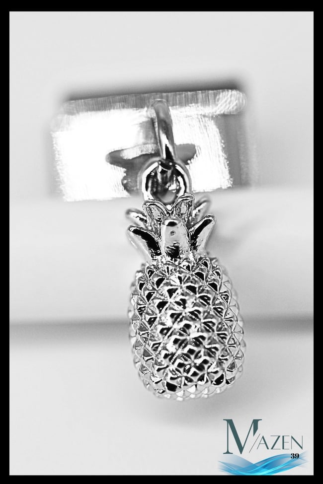 Ananas Sallantılı Charm | İtalyan Bileklik Uyumlu | İtalyan Çarm Kadın Takı Aksesuar