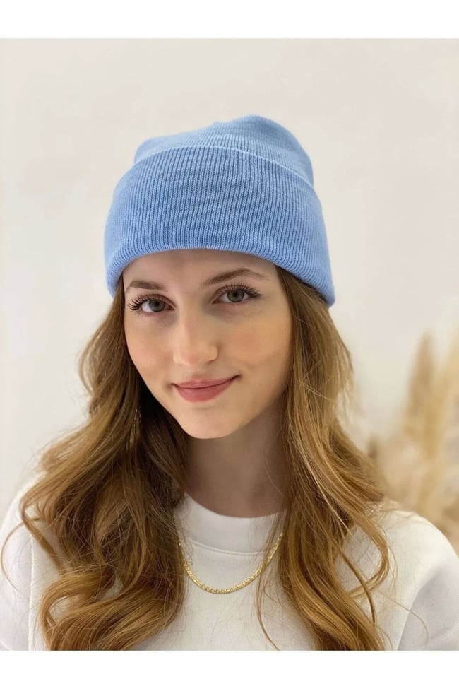 Basic Bere Unisex Mavi