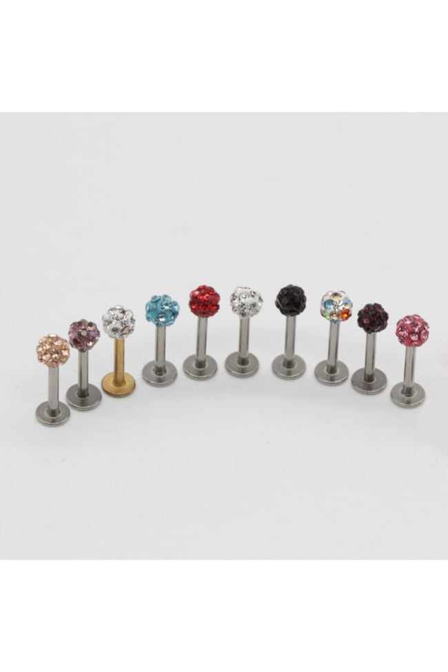 Çelik Altın Renk, Zirkon Taşlı, Kıkırdak, Dudak, Burun, Septum, Tragus Piercing ( BEDEN SEÇENEKLİ)
