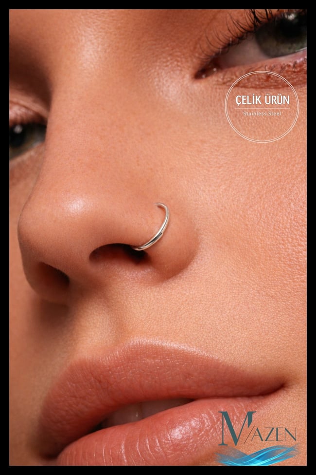 Çelik Tam Halka Hızma Piercing Kararmaz Antialerjik
