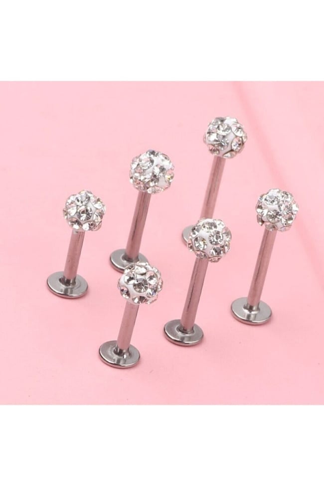 Çok Taşlı Şambala Dudak, Tragus, Kulak Piercingi
