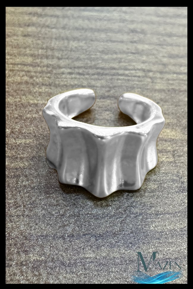 Dalgalı Tasarım Kıkırdak Küpe | Earcuff | Kadın Takı Aksesuar | Delik Gerektirmeyen