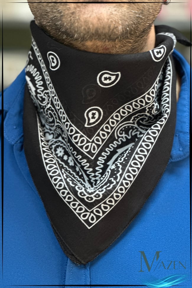 Etnik Desenli Çok Amaçlı Bandana Fular Renk 50x50