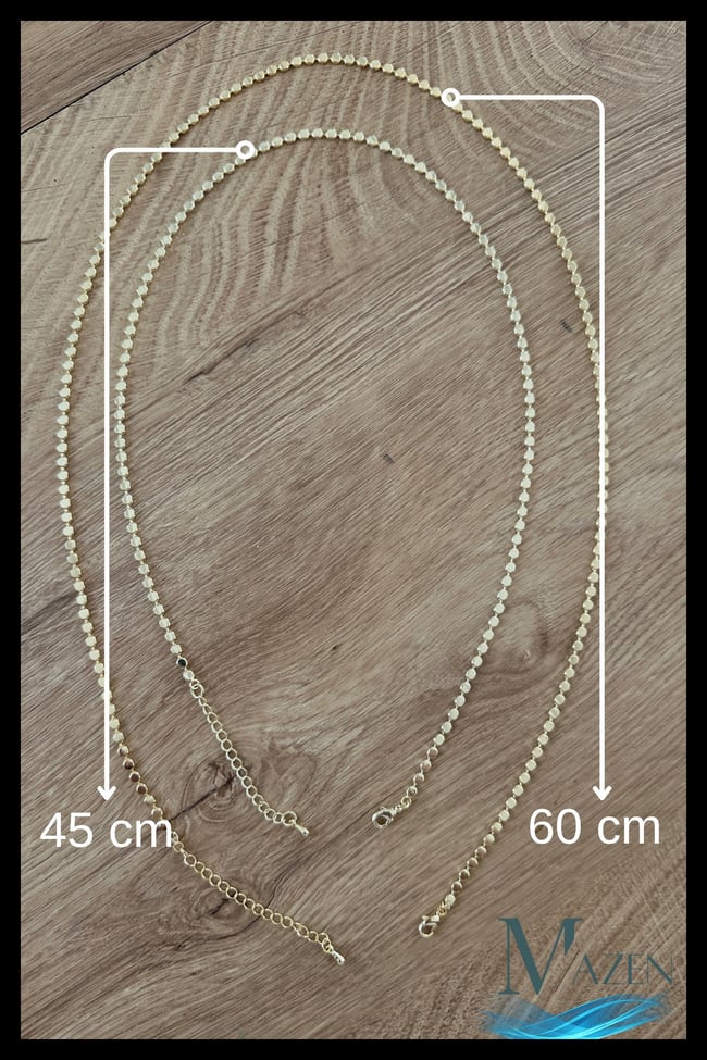 Ezme Pul Kolye | VIP Kaplama | 45 cm & 60 cm Uzunluk Seçenekli | Kadın Takı Aksesuar | Kolye