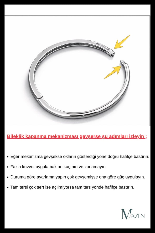 Gold Renk Gömme Sıralı Taşlı 316L Çelik Kelepçe Bileklik | Kararma Yapmaz Takı