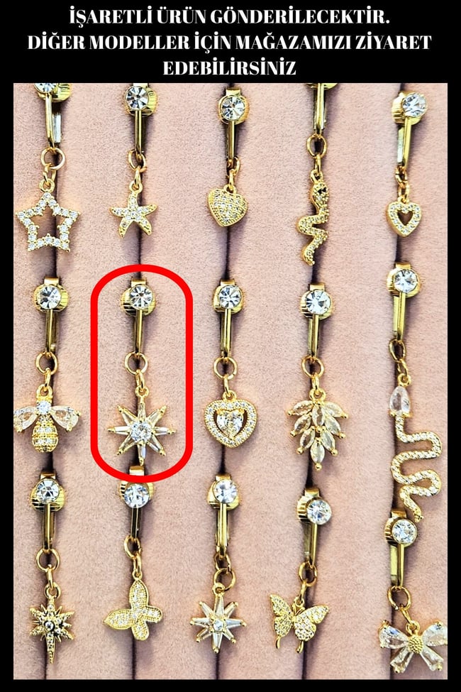 Güneş Model Sıkıştırmalı Çelik Göbek Piercing | Delik Gerektirmeyen Fake