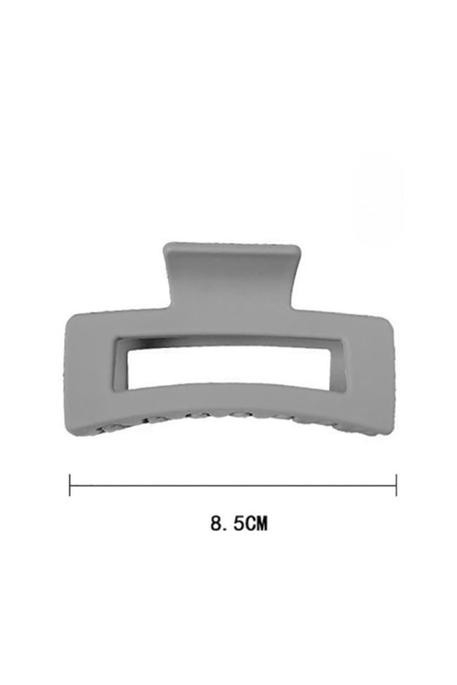 Kaliteli Siyah Dikdörtgen Akrilik Mandal Toka 8 cm