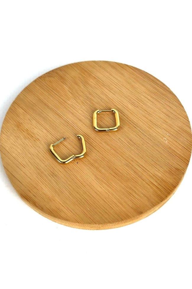 Kare Cerrahi Çelik Küpe 316L Kararmaz Antialerjik Küpe 15X15 MM