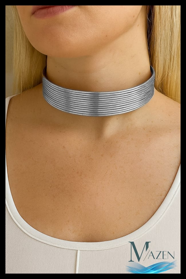 Kleopatra Gold Choker Kolye | Antik Mısır Esintili | Geniş Band Model | Kadın Takı Aksesuar