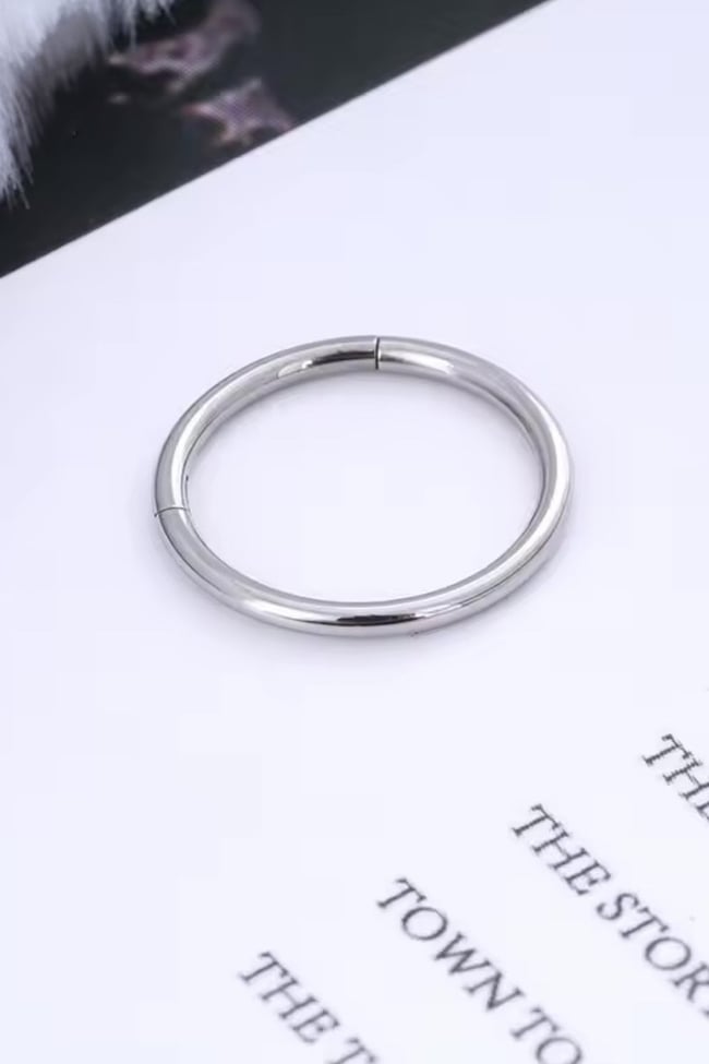Klipsli 1 MM İnce Barlı, Cerrahi Çelik, Kararmaz, Antialerjik Halka Piercing Hızma Helix, Tragus