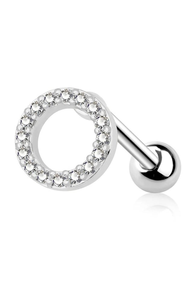 Oval Model Çelik Tragus Kıkırdak Helix Piercing Gold Renk 1 Adet