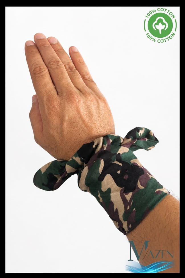 Pamuklu Kamuflaj Desenli Kare Bandana 50x50 cm | Komando Stil Unisex Bandana