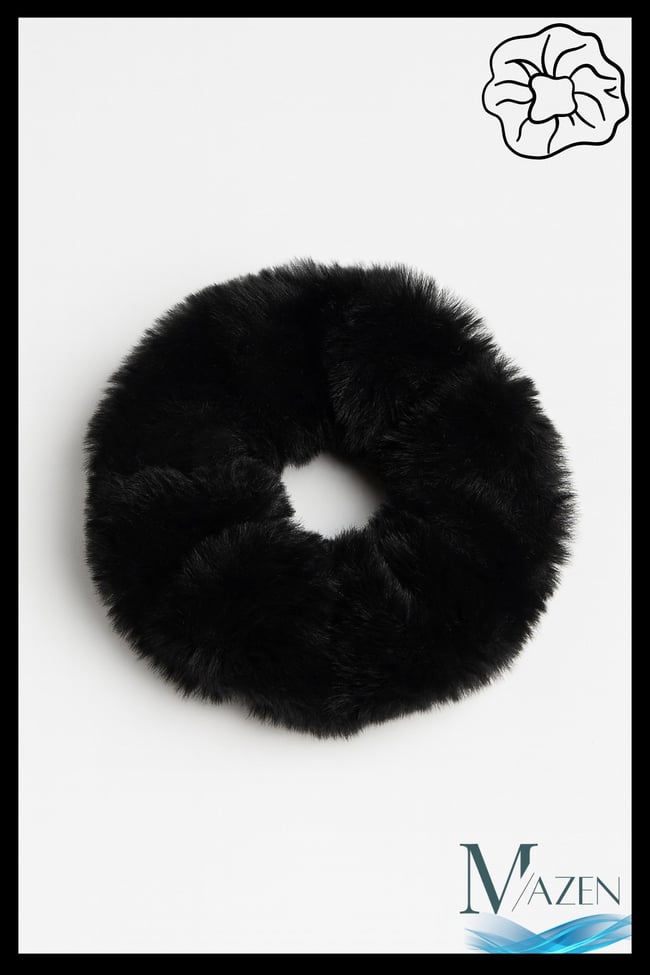 Peluş Lastik Toka | Yumuşak Kadife Görünümlü | Kadın Saç Aksesuarı | Scrunchie