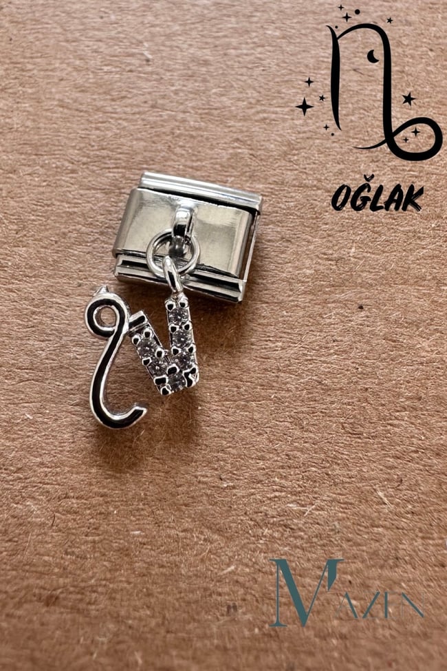 Sallantılı Burç İtalyan Bileklik Charmı OĞLAK BURCU