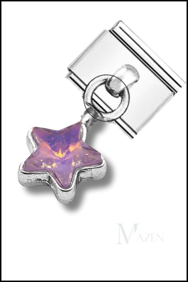 Sallantılı İtalyan Bilekliği Charmı Çelik 9 mm Charm