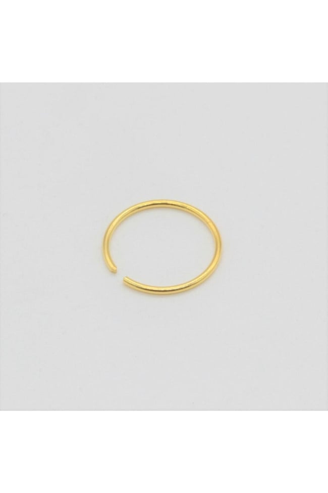 Sarı halka Hızma | 925 Ayar Gümüş Tekli Hızma | Minimalist Burun Piercing | Kadın Takı Aksesuar