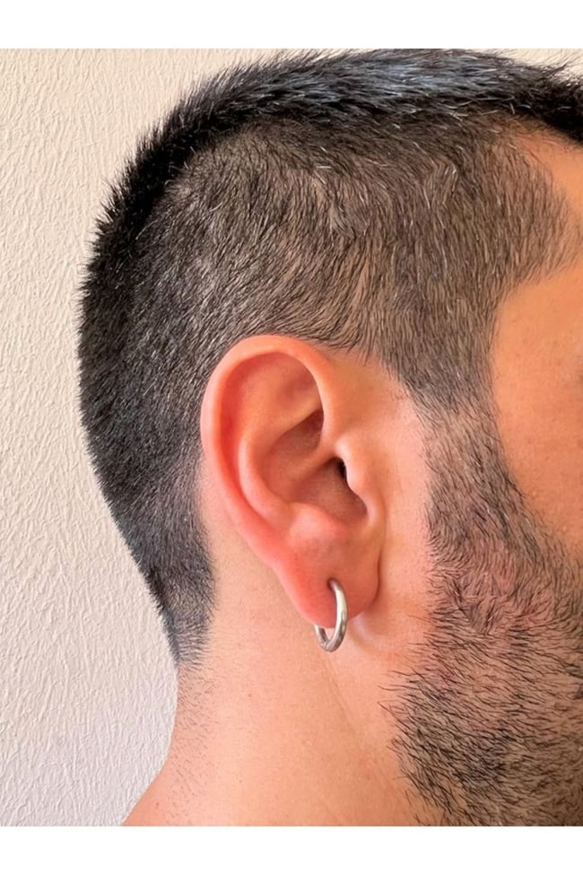Sıkıştırmalı Deliksiz Fake 316l Paslanmaz Cerrahi Çelik Unisex Küpe Kıkırdak Küpe Ear Cuff (1 ADET)