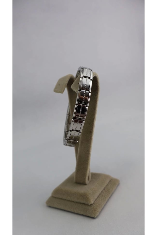 Silver İTALYAN CHARM Stainless Steel Nomination 18 CM Bileklik Çelik