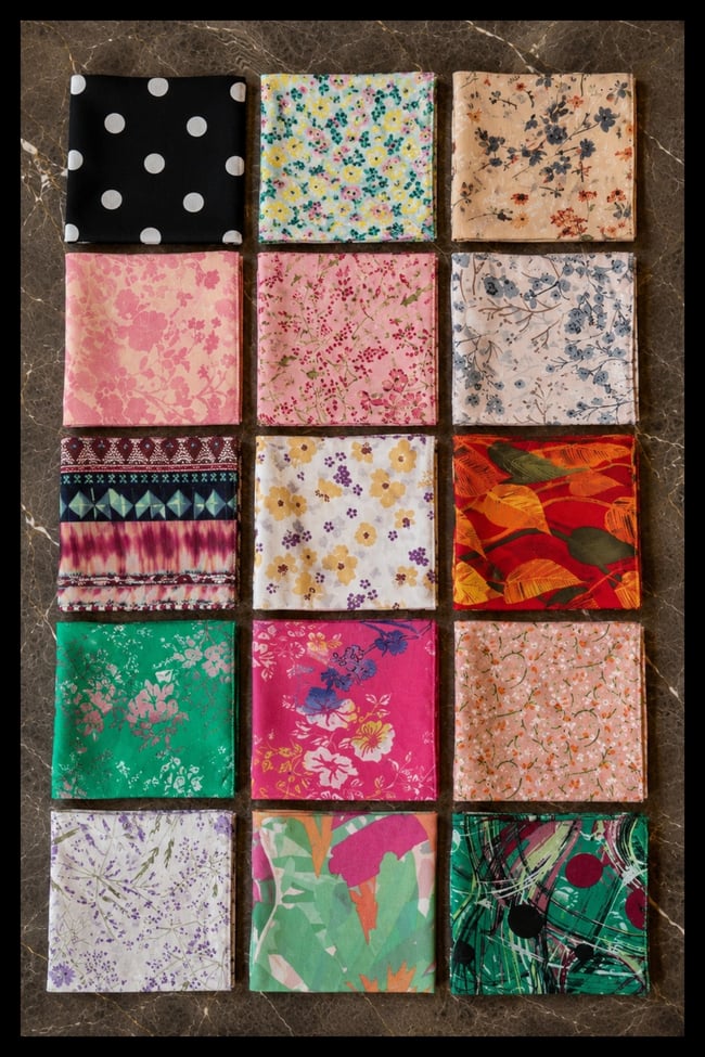 Siyah Puantiyeli 45x45 Yazlık Şifon Fular | Kadın Boyun Saç Çanta Aksesuarı