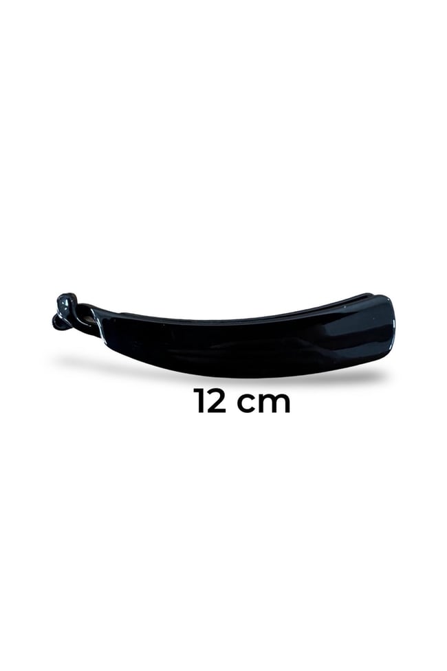 Siyah Yaylı Kaliteli Muz Toka | At Kuyruğu Tokası | 12 cm | Güçlü Tutuş