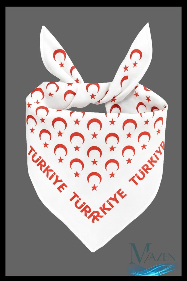 Türkiye yazılı Çok Amaçlı Bandana Renk 50x50