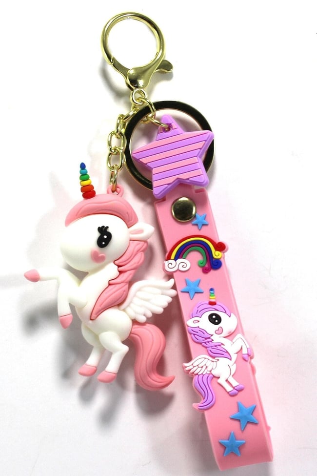 Unicorn Şeker Pembesi Anahtarlık