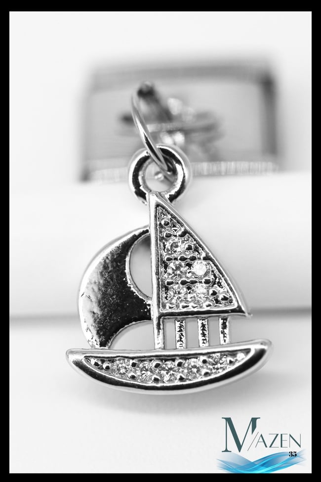 Yelkenli Sallantılı Charm | İtalyan Bileklik Uyumlu | İtalyan Çarm Kadın Takı Aksesuar