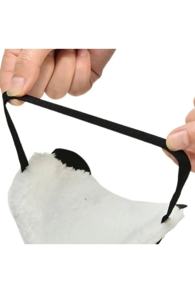 Yıkanabilir Uyku Maskesi Göz Bandı Peluş Panda Model Unisex