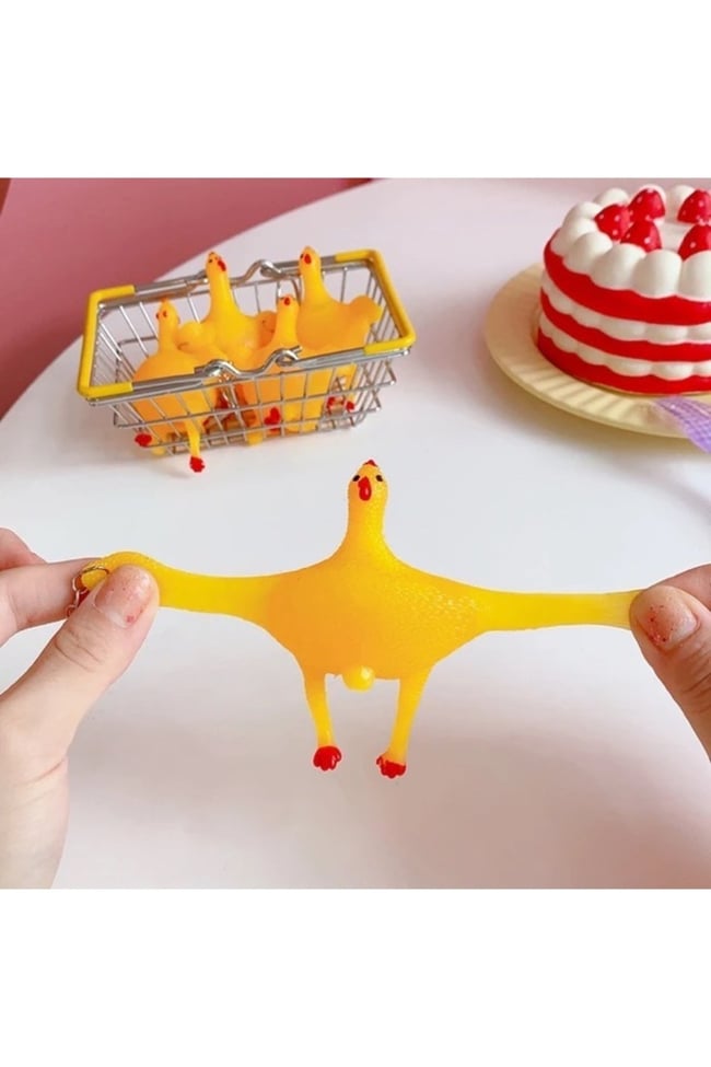 Yumurtlayan Squishy Tavuk Anahtarlık Oyuncak Çanta Cüzdan Süsü