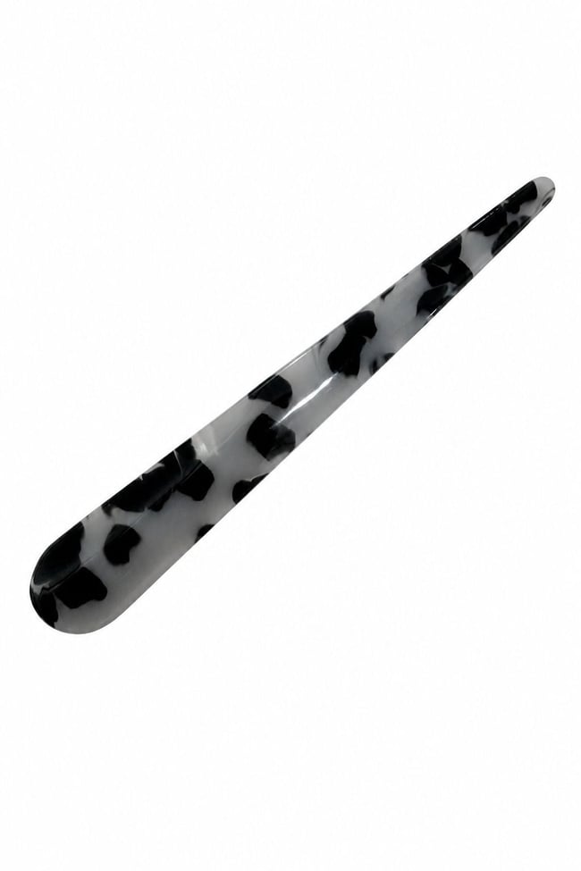 Leopar Kemik Saç Tokası