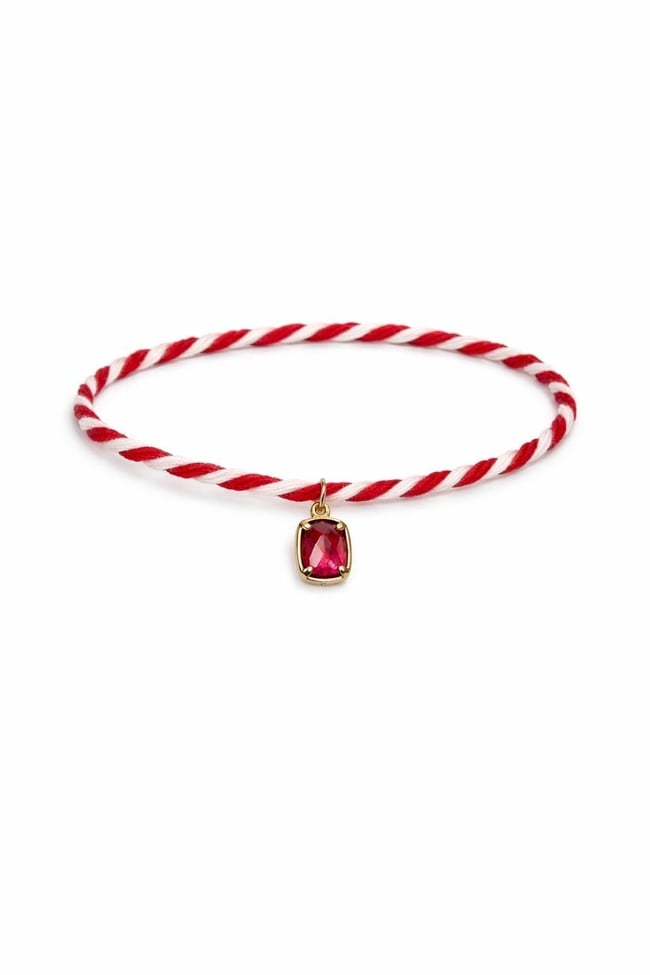 Marteniçka Bileklik  Sallantılı Boncuk Charm