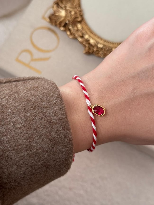 Marteniçka Bileklik  Sallantılı Boncuk Charm