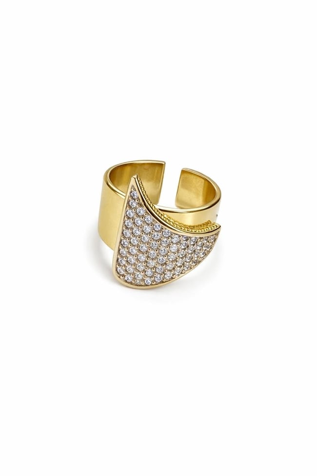 Mirava Zirkon Gold Yüzük