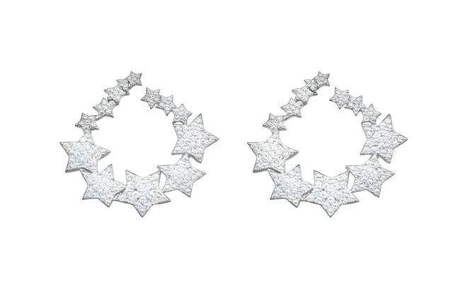 Özel Seri Nova Stars Küpe Silver