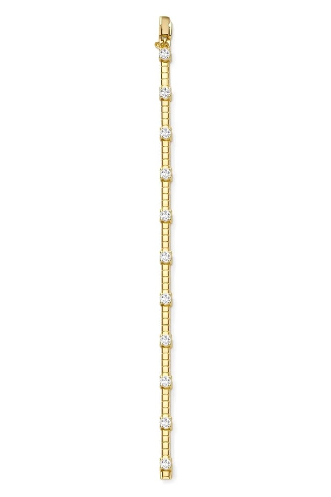 Özel Seri Zirkon Taşlı Gold Bileklik