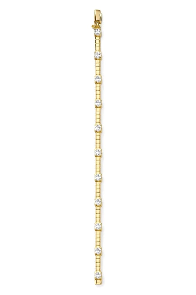 Özel Seri Zirkon Taşlı Gold Bileklik
