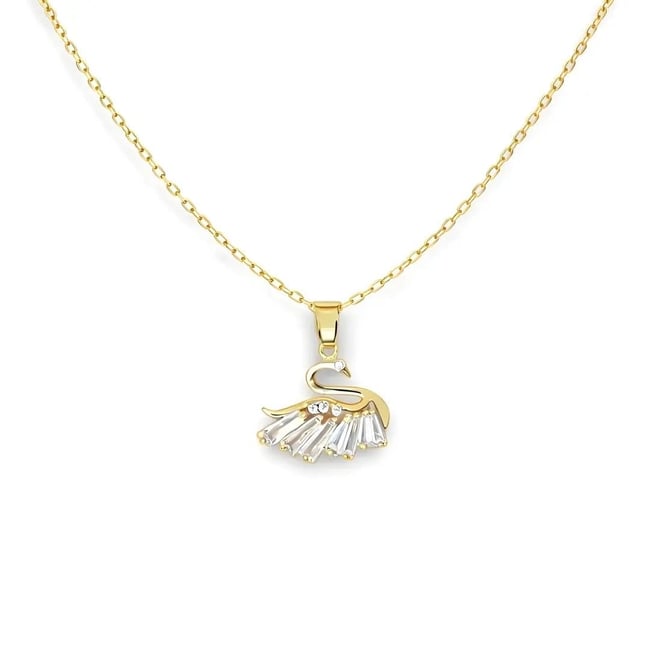 Swan Kuğu Kolye Gold