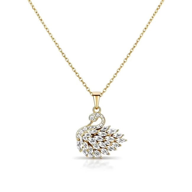 Swan Kuğu Kolye Gold