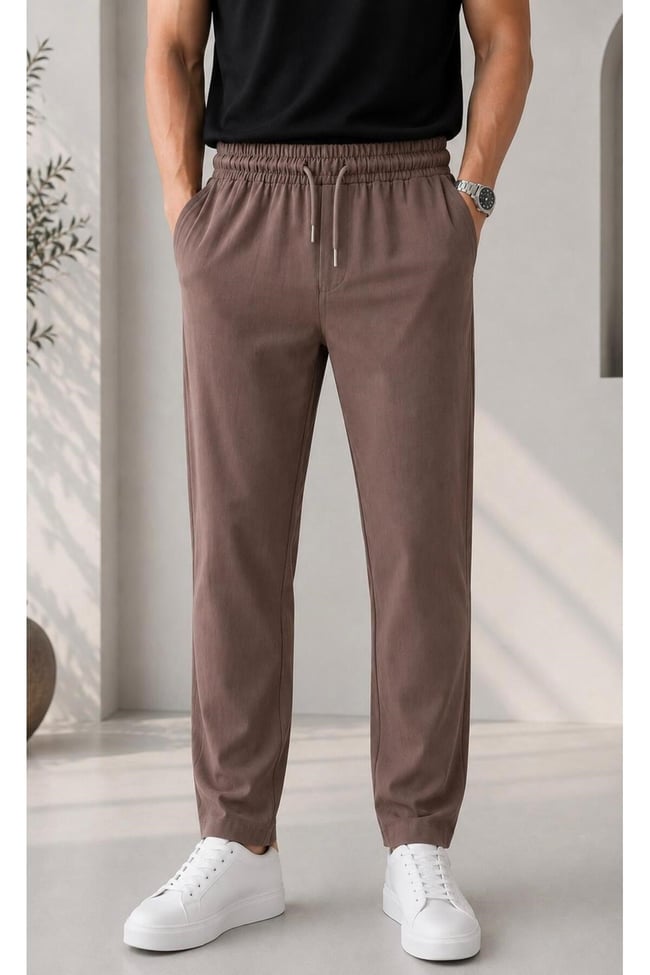 Erkek modal kumaş baggy pantolon