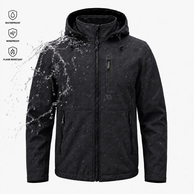 Erkek softshell kumaş mont