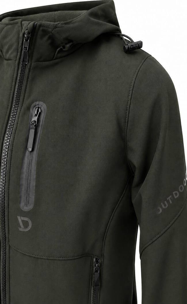 Erkek softshell kumaş mont