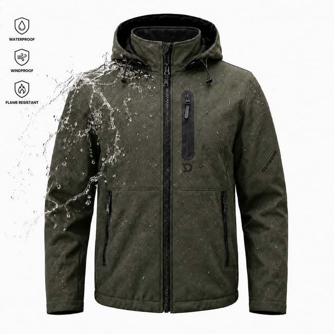 Erkek softshell kumaş mont