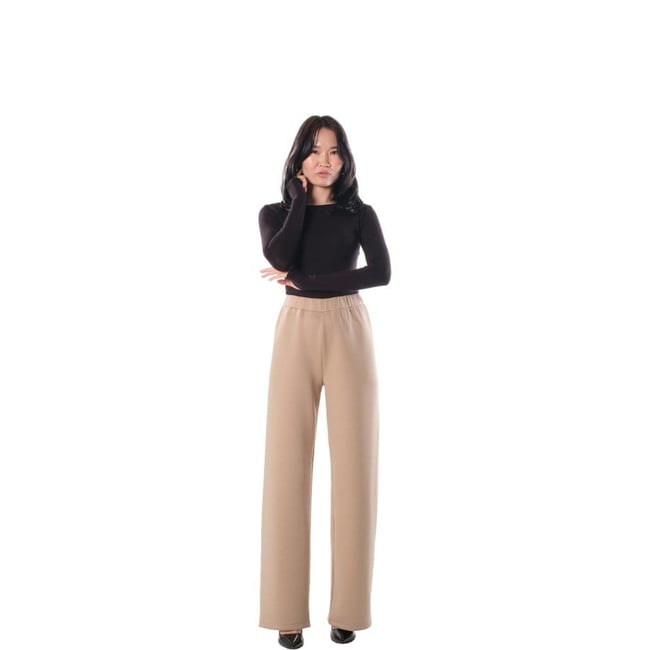 Flare Leg Pants - CAMEL ( PANTOLON )