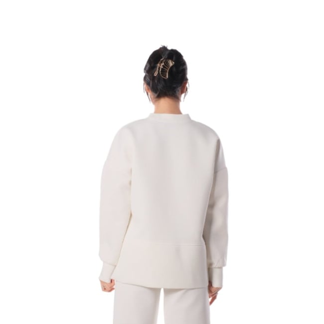 Side Slipped Blouse - ECRU ( BLUZ)