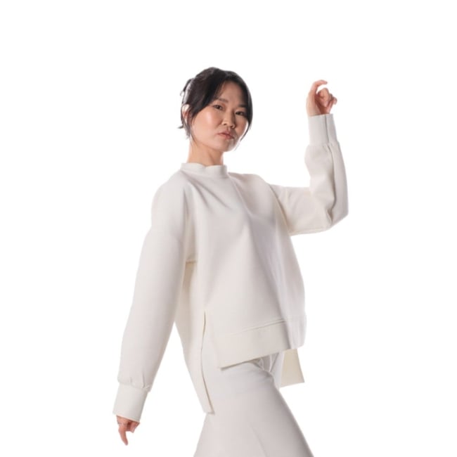 Side Slipped Blouse - ECRU ( BLUZ)
