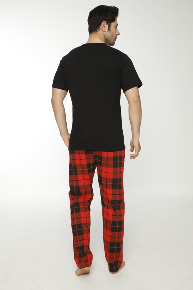 Erkek Ekoseli Pijama Takımı