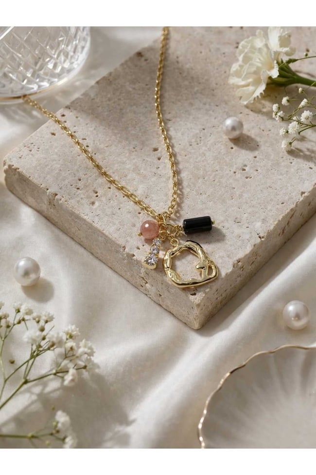 Feyz Golden Charm Kolye