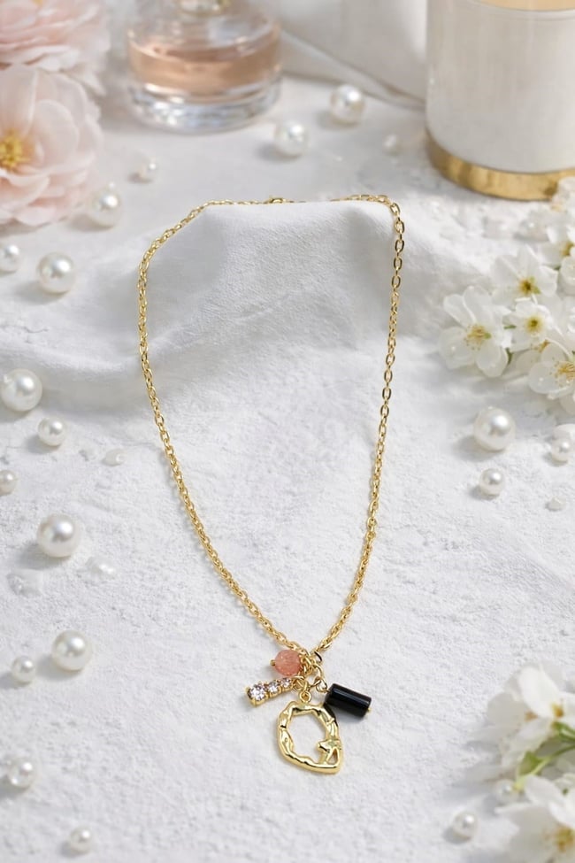 Feyz Golden Charm Kolye