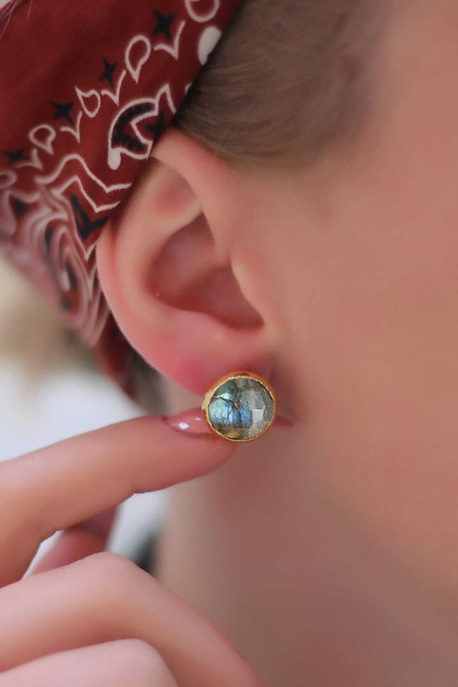 Labradorite Damla Küpe