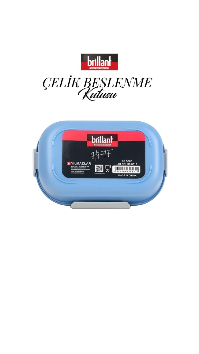 BRİLLANT Summer Ayıcık Desenli Bölmeli Lunch Box BR-6668 21X15x8cm